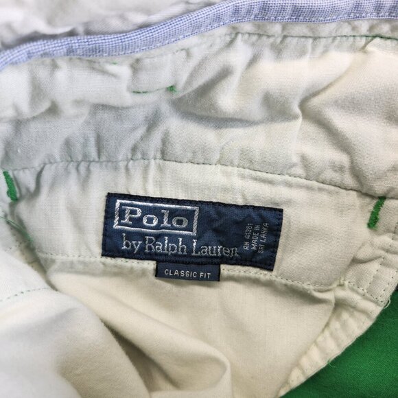 Polo Ralph Lauren Shorts Mens 34 Green Whale Print Vintage Nautical Sea Ocean - Picture 8 of 14